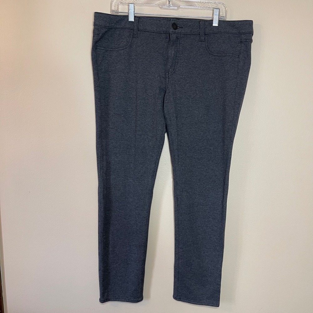 American Eagle Stretch Jeggings Womens 18 Regular Charcoal Gray Heathered Skinny